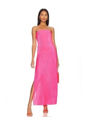 Anita Maxi Dress in Hot Pink
